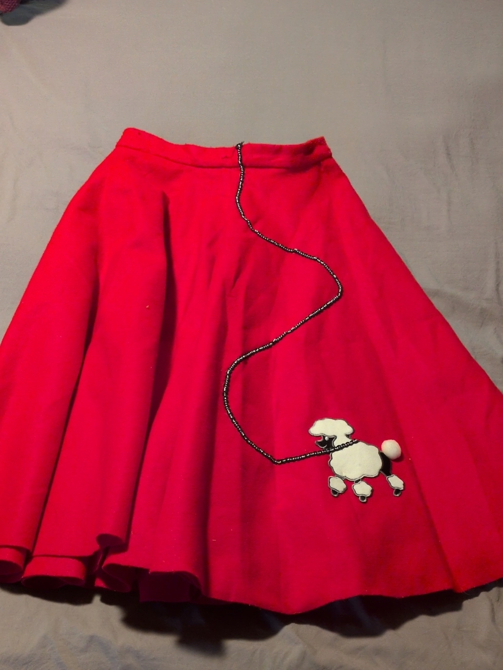 Handmade Felt Poodle Skirt